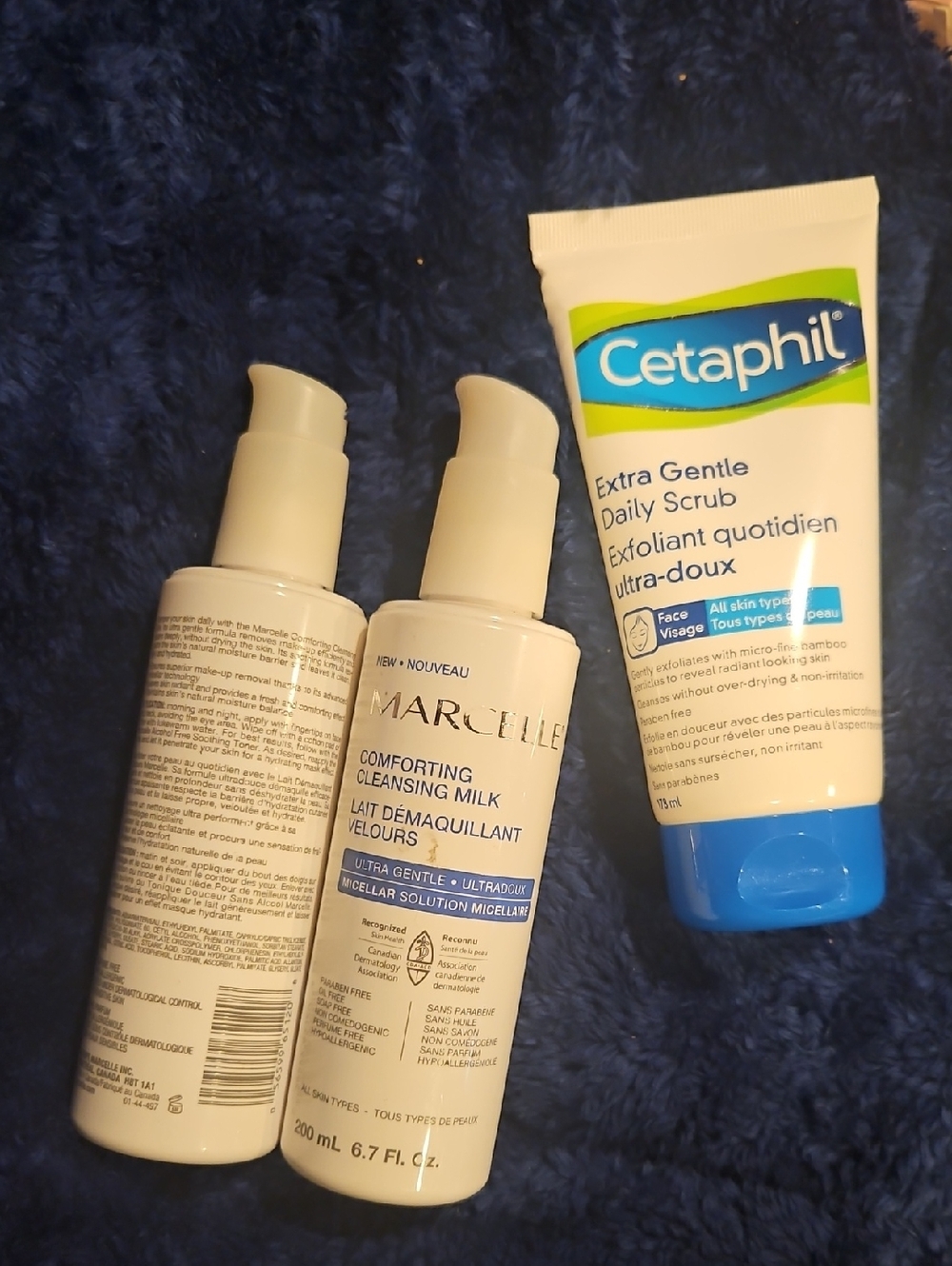 2x Marcelle Cleansing Milk + Extra Gentle Daily Scrub